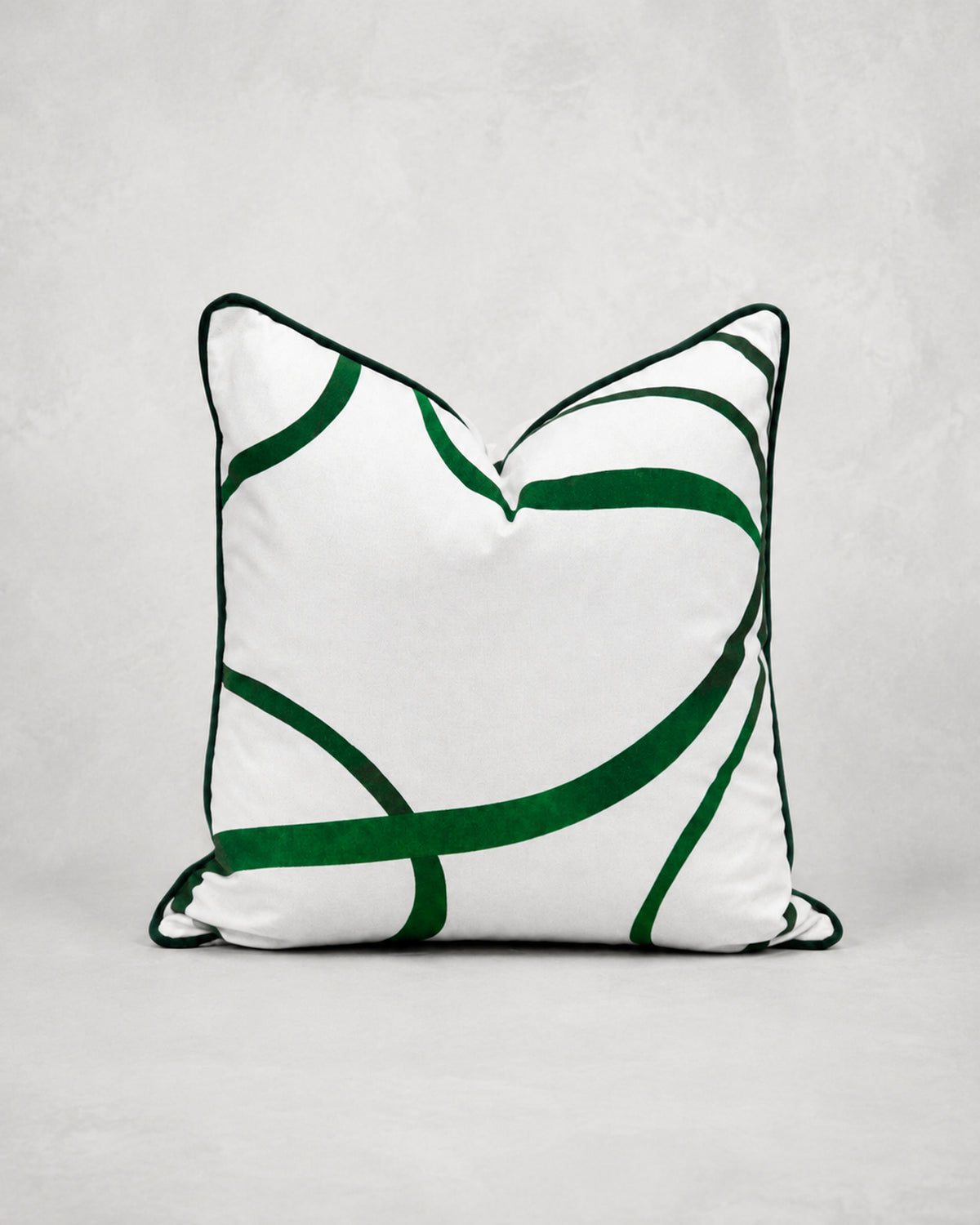 Swirl Emerald Feather Scatter Cushion - 60 x 60 cm