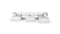 Minx - Full Corner With Ottoman - Fully Upholstered