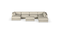 Minx - Full Corner With Ottoman - Fully Upholstered