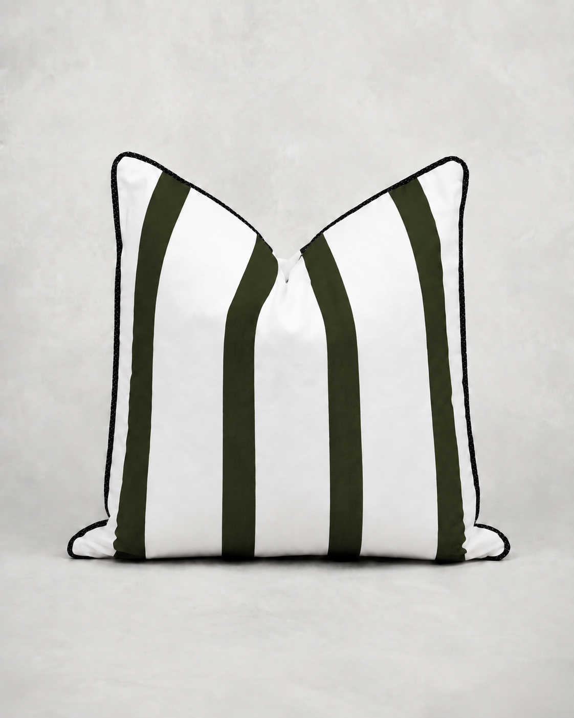 Olive Grove Stripe Feather Scatter Cushion - 60 x 60 cm