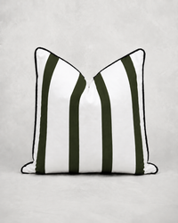 Olive Grove Stripe Feather Scatter Cushion - 60 x 60 cm