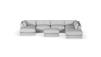 Minx - Full Corner With Ottoman - Fully Upholstered