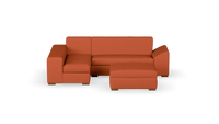Chivonne - Corner Unit + Ottoman - Fully Upholstered