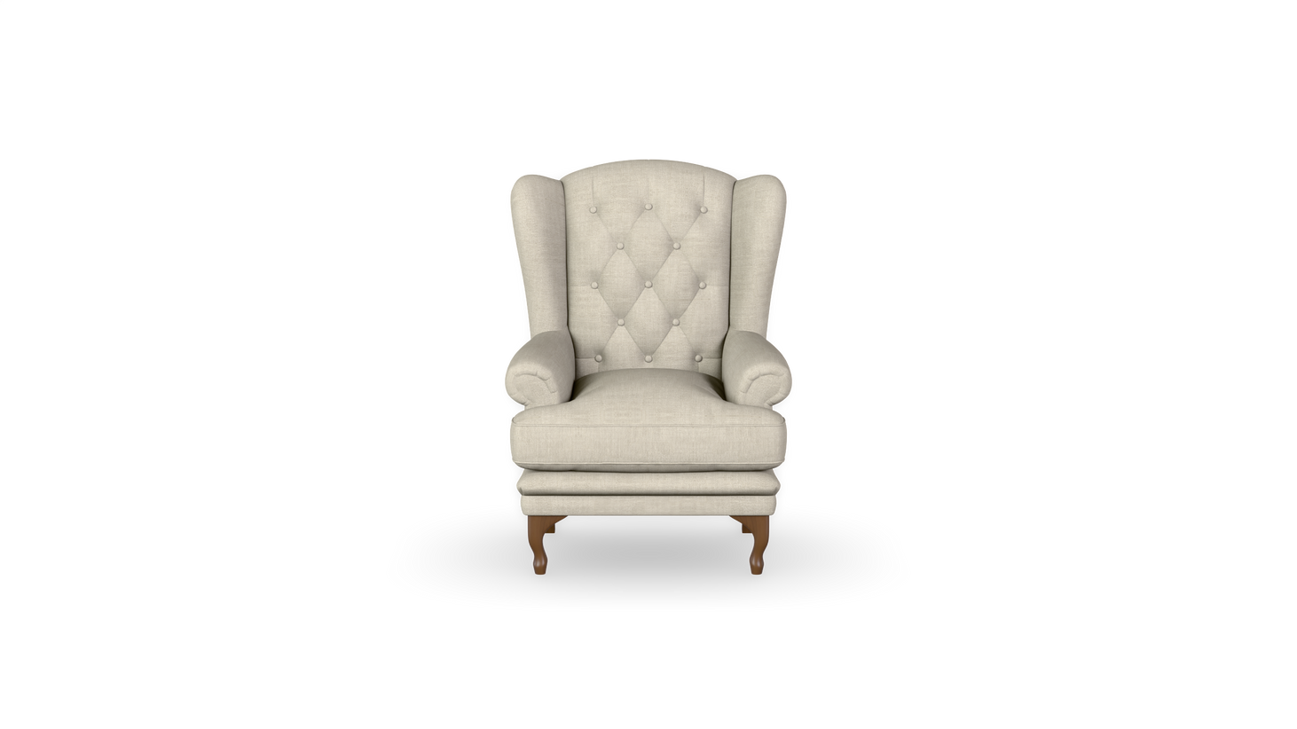 Rio - Armchair - Buttonned Wingback - Fully Upholstered
