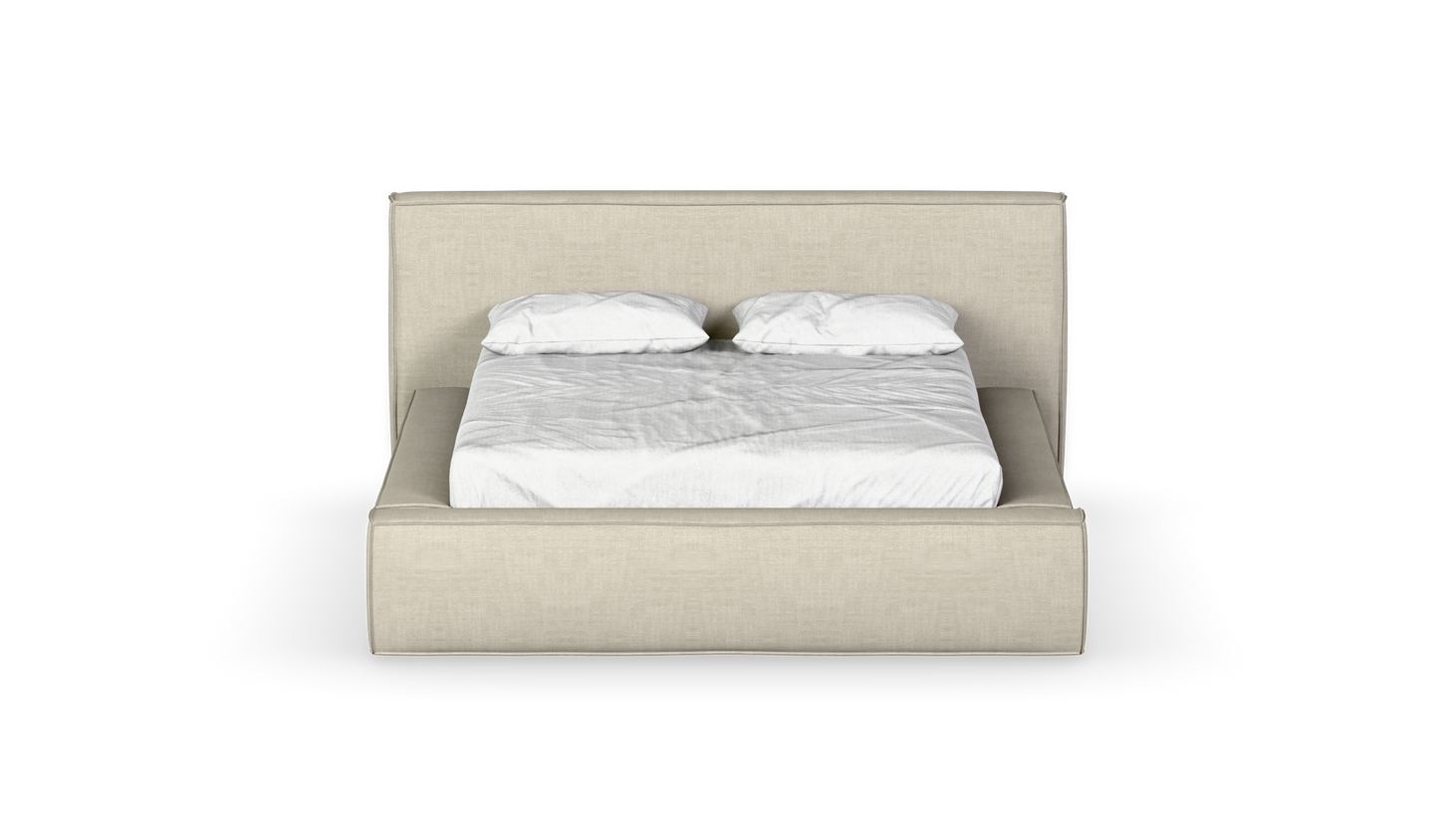 Bedford - Bed Base - Queen XL - Fully Upholstered