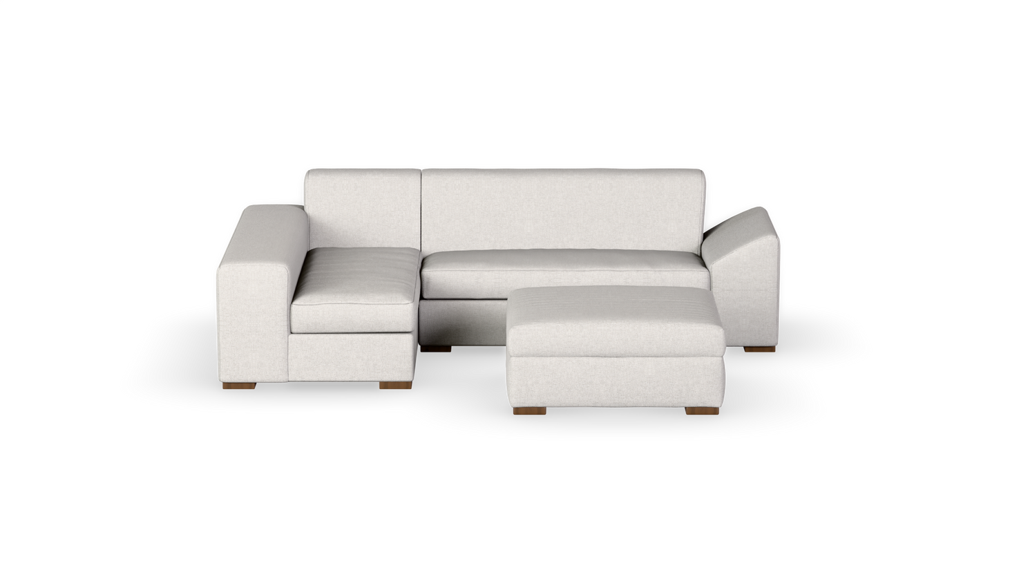 Chivonne - Corner Unit + Ottoman - Fully Upholstered