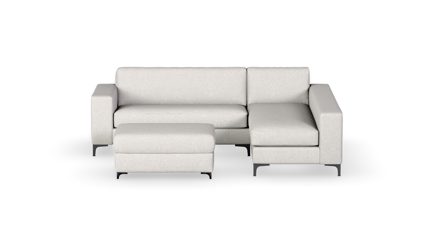 Chivonne Mini - Corner Unit + Ottoman - Fully Upholstered