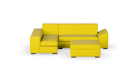 Chivonne - Corner Unit + Ottoman - Fully Upholstered